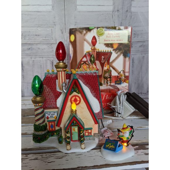 Dept 56 799997 brite lites bulb factory North Pole